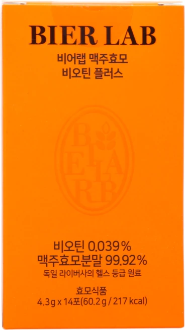 BIERLAB BREWERS 비어렙 바이오렙 비오랩 맥주 효모 프리미언 프리미엄 바이어랩 비오딘 독일산 단백질 탈모 비타민 30대 20대 1일 1회 1포 환 타입, 4.3g, 14개 - 쿠팡