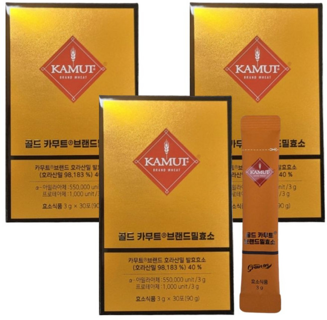 골드 카무트효소 [골드카무트복합발효효소프리미엄 40%], 3g, 90개