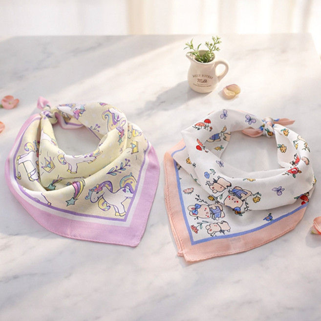 우주아이 유니콘버니즈 스카프 2p세트