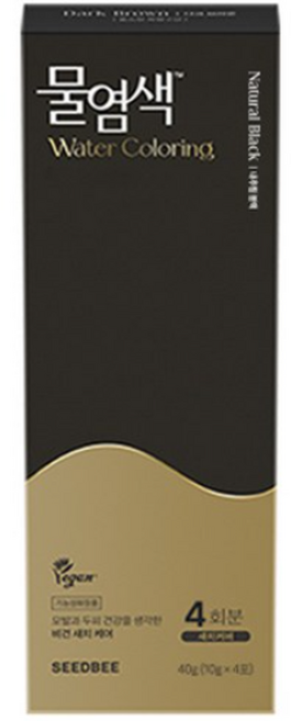 씨드비 프리미엄 물염색 시즌2, 내추럴블랙, 2개