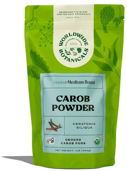 미디엄 로스트 캐롭 파우더 글루텐 프리 슈퍼 푸드 저지방 초콜릿 대체품 454g 1개