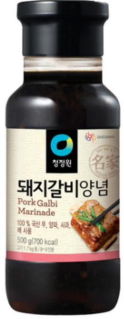 돼지 갈비 양념 500G 대상, 1개