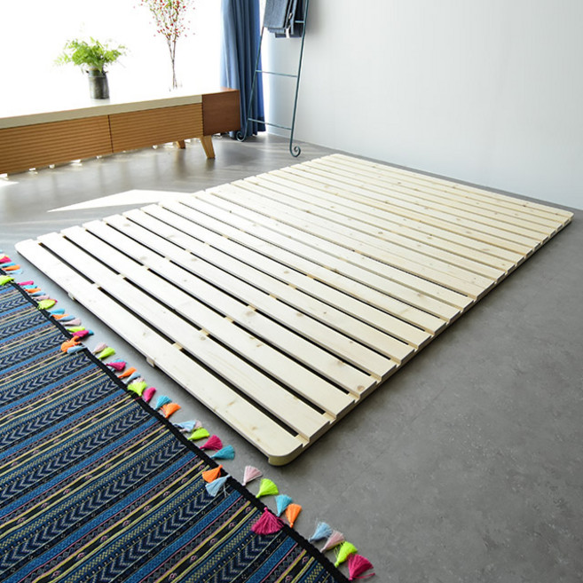 자네트 삼나무 원목 침대 깔판 저상형 매트리스 패밀리 받침대 슈퍼싱글 SS