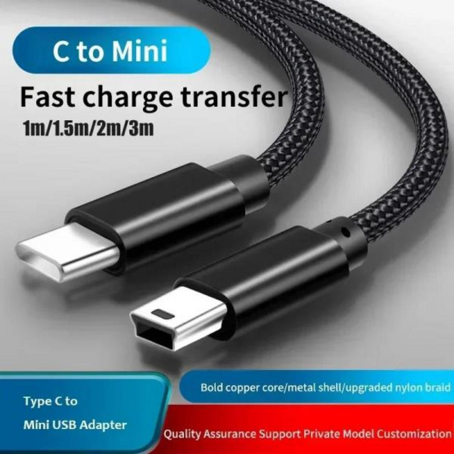 USB C타입미니 USB 어댑터 케이블 카메라 MP3 맥북 프로 HDD 충전 케이블 데이터 전송 커넥터, 1) 0.5m, 1개
