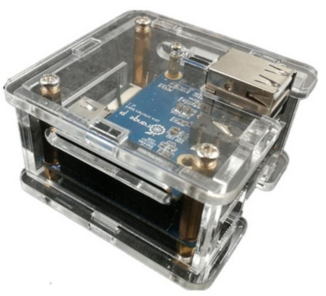 티앤디 라즈베리파이 플러스 2 투명 케이스 (조립필요), 1개