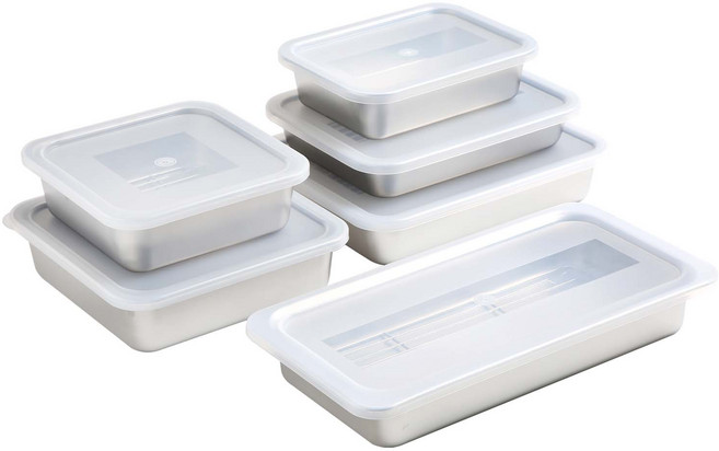 알텐바흐 스텐밧드 세트 스텐 반찬통 보관 용기, 1세트