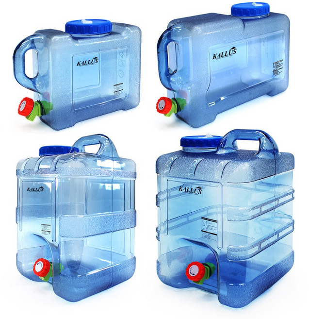 KALLUS CAMPING 사각 물통, 15L, 1개