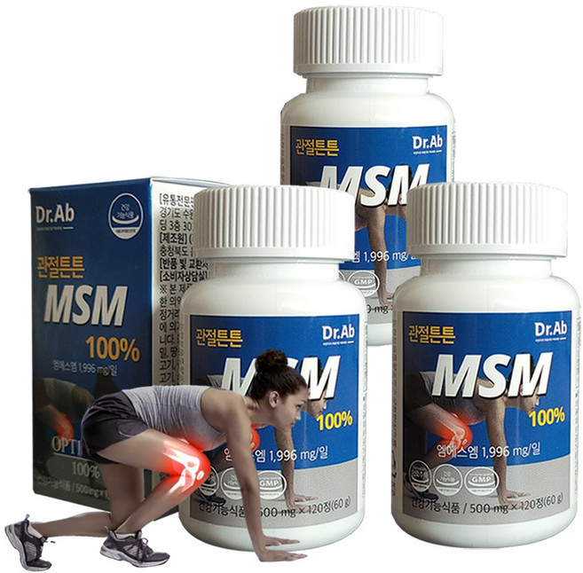 닥터아브 관절튼튼 MSM 100%, 120정, 3개