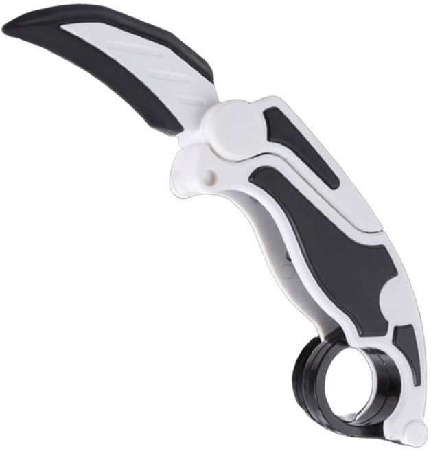 카람빗 당근칼 블랙 화이트 스트레스해소 손장난감 s0406, 1개, 카람빗블랙화이트