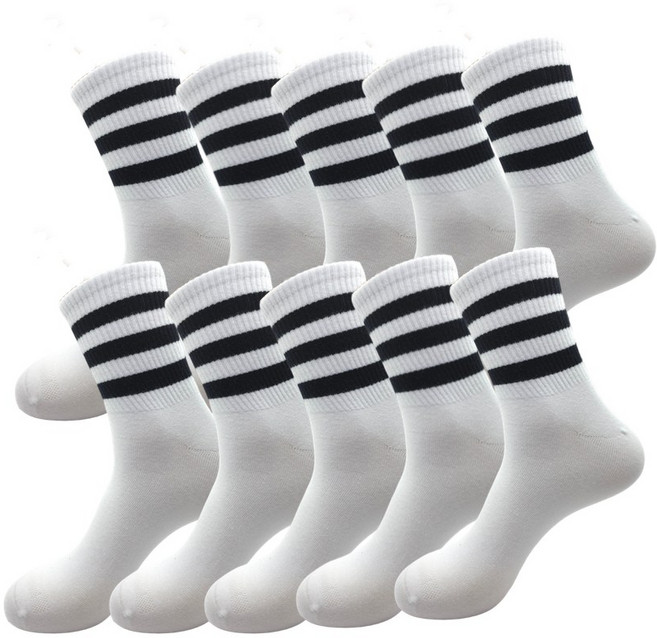 윌리엄리 빅사이즈 쓰리 링글 10족 심리스 양말