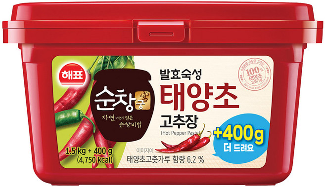 해표 태양초 고추장, 1.9kg, 1개