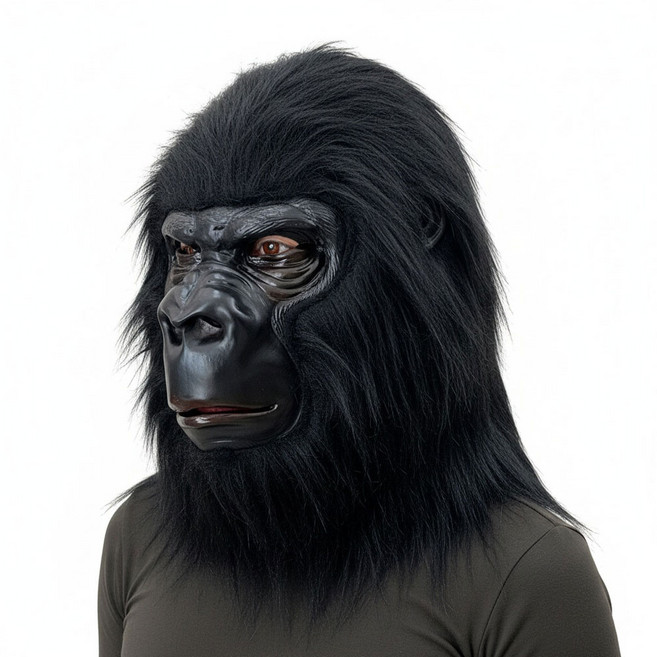 파티처럼 할로윈 파티소품 고무가면 [고릴라털], 1개