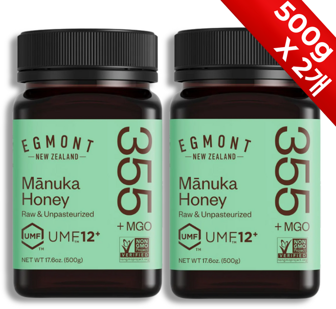 [미국직배송] 에그몬트 마누카 꿀 UMF12+ MGO355+ 500g (코스트코전용), 2개