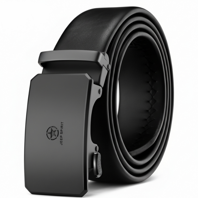 지프스피릿 남성 가죽 자동버클 벨트 정장 캐주얼 허리띠