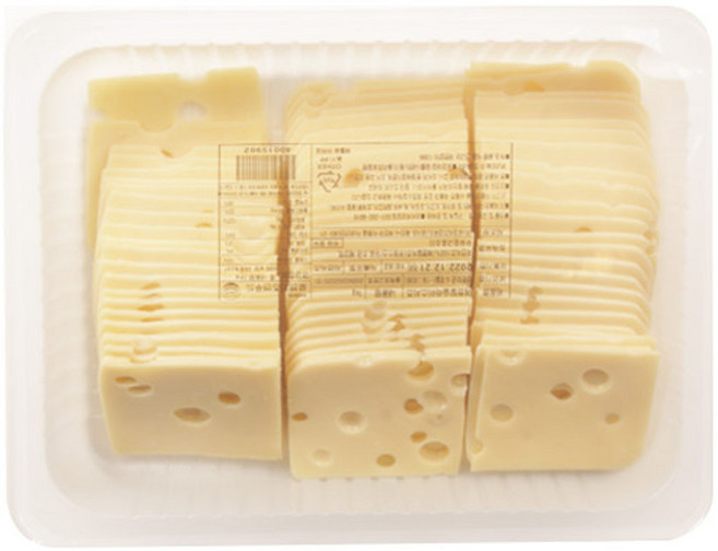 로젠치즈 에멘탈치즈 슬라이스 (냉동) 샌드위치 브런치 베이글 와인안주, 1개, 1kg