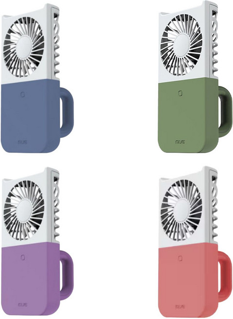 대한민국 제조 휴대용 서큘레이터 5PIN 충전 손풍기 머그형 선풍기, 클래식블루, 머그형선풍기