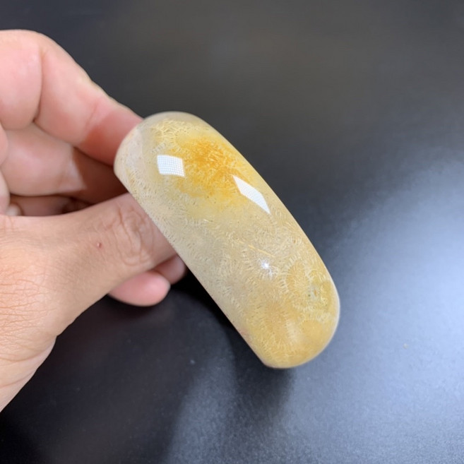 珊瑚玉手鐲 菊花石 內徑55.5mm 版寬23mm