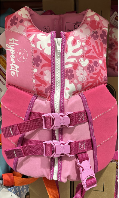 하이퍼라이트 유아동용 구명 조끼 어린이 키즈 물놀이, 핑크, 1개