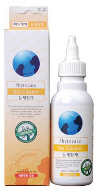 피토케어 눈세정제 100ml 강아지고양이 아이클리너 눈물, 1개