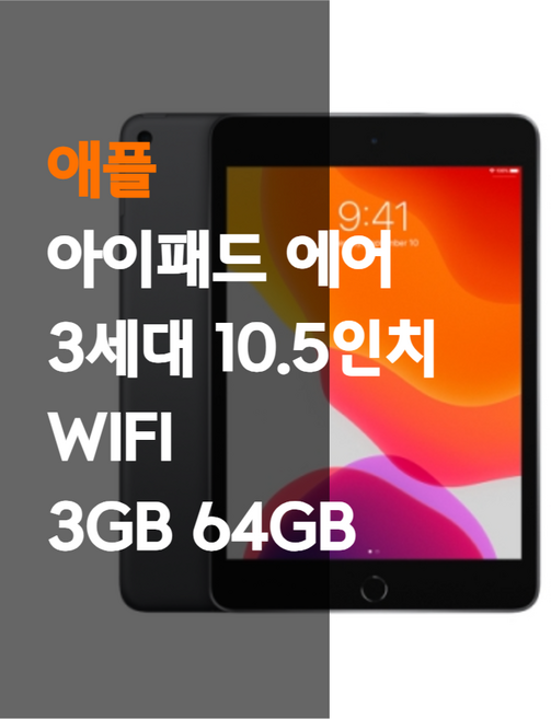 애플 아이패드 에어 3세대 WIFI 64GB 스페이스그레이 10.5 태블릿, Wi-Fi, 스페이스그레이 액정백멍