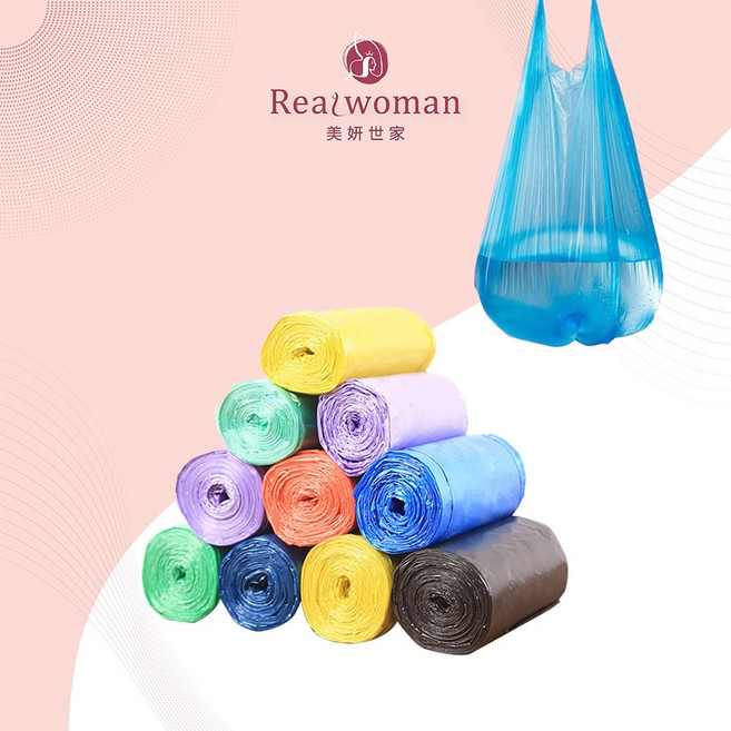 Real woman 點斷手提式垃圾袋 45x60cm PE材質, 1個