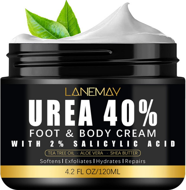 LANEMAY 40% 尿素足部及身體乳霜, 1個, 尿素霜【1瓶】, 120ml