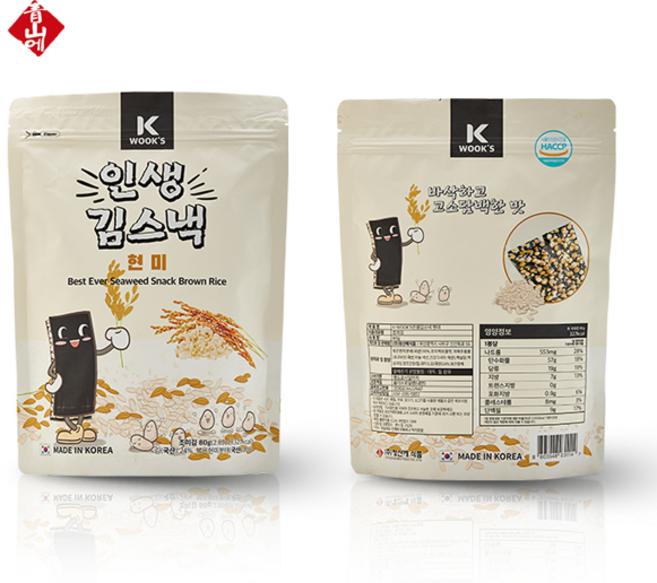 인생김스낵 80g 현미, 1개