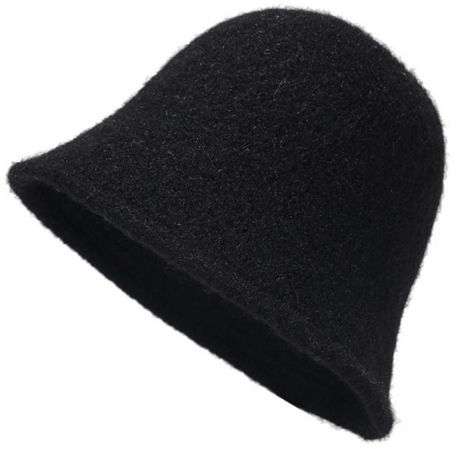 옳고바른 여성 니트 버킷햇 파스텔 색감 털 벙거지모자 어린이집 유치원 학원 픽업 챙 와이어 모자