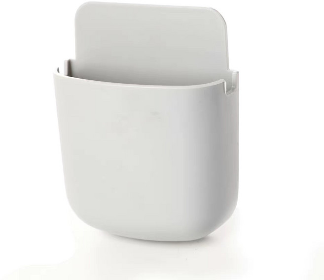 무타공 벽걸이 수납함 리모컨 휴대폰 다용도 거치대, 그레이, 매직 그레이, 1개