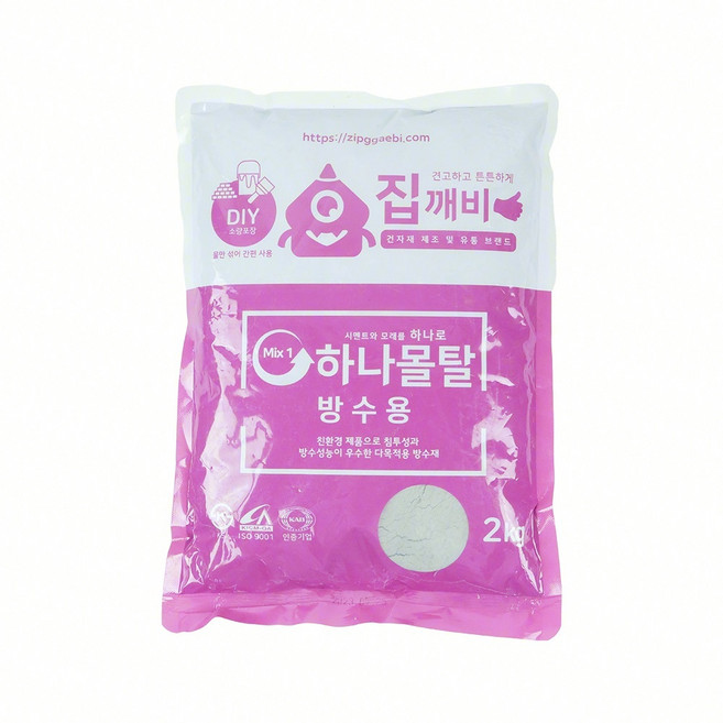 방수용 몰탈 2kg 백시멘트, 1개