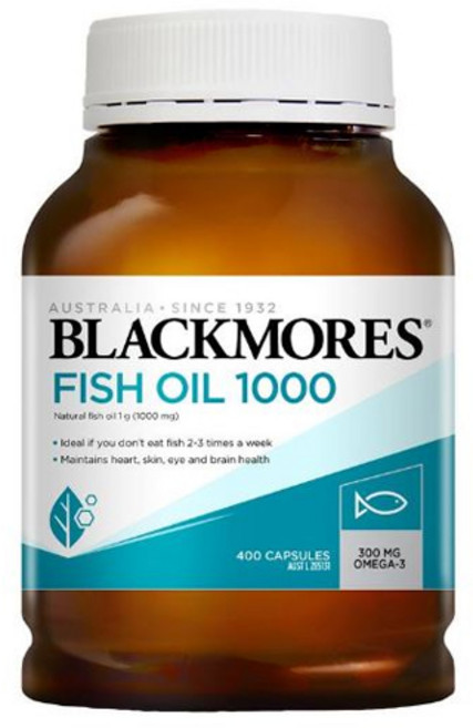 블랙모어스 피쉬오일 1000mg 캡슐, 400정, 1개