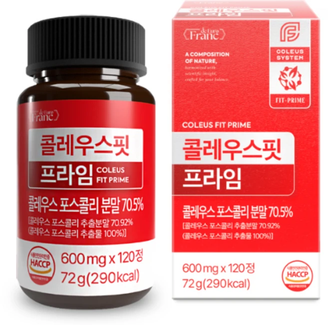 프랑드유로 콜레우스핏 프라임, 1개, 120정 - 쿠팡