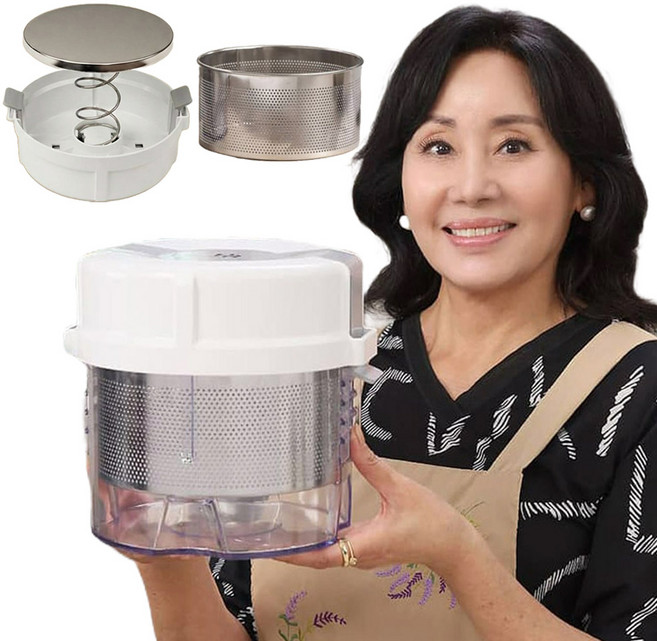 2026년형 업그레이드 홍여진 하이로 빅스텐 짤순이 골드 대용량 스테인리스 유청분리기 물기제거 야채탈수기, 단일, 2개