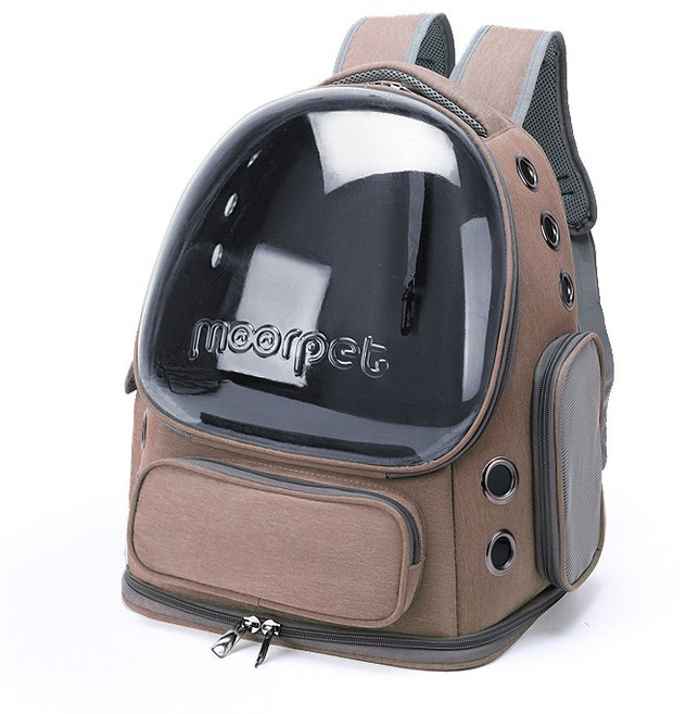 YOUPAN 반려동물 우주선 백팩 이동 가방, 카키