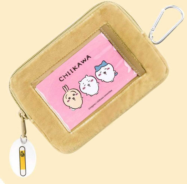 먼작귀 제초 자격증 동전지갑 브라운