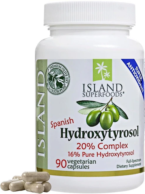 IslAND & Nutrition 20% Hydroxytyrosol Complex 올리브 과일 추출물 - 스페인에서 100% 재배 및 추출 . 진짜 유럽 잎 제조사에서 90, 90정, 1개 - 쿠팡