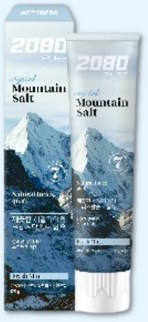 2080 퓨어 크리스탈 마운틴솔트 치약, 120g, 15개