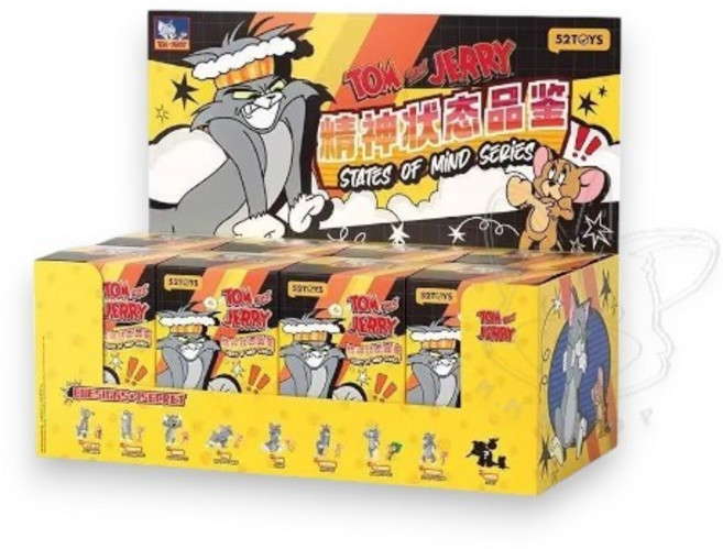 52TOYS 湯姆貓與傑利鼠 精神狀態品鑒系列盲盒 公仔, 1個