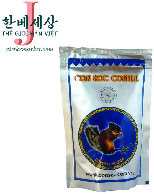 Ca phe Con Soc X500 Arabica50% Robusta50% (Xanh 500g), 분쇄, 500g, 3개