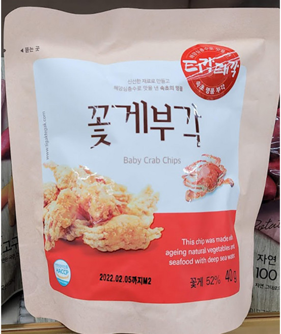 티각태각 꽃게부각 40g, 1개