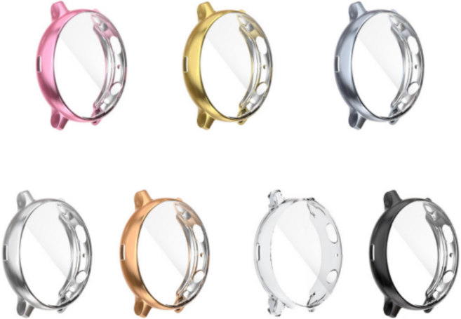 아날로그B 갤럭시워치 액티브2 풀커버 TPU 케이스 액정필름 소프트 케이스, 1개