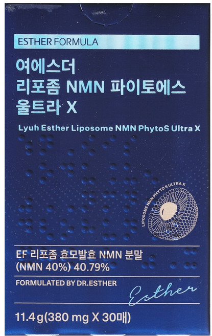 여에스더 리포좀 NMN 파이토에스 울트라X 1박스, 30회분