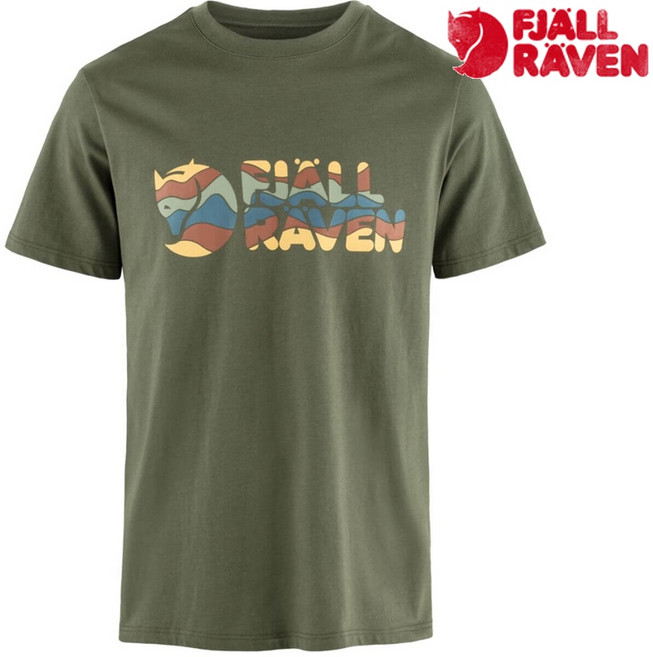 Fjällräven 北極狐 Multicolor Logo 男款短袖T恤