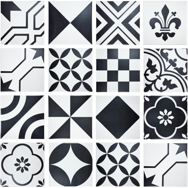 북유럽 패턴 타일 200각 바닥 욕실타일 P201 [프렌치], 25개, P201 프렌치