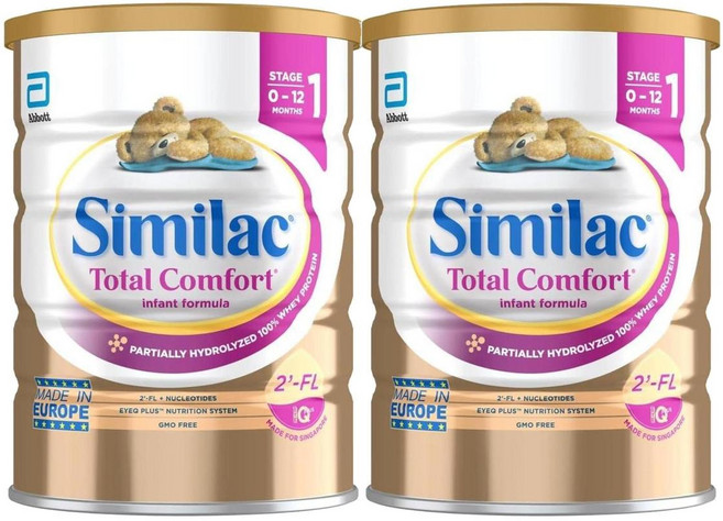 씨밀락 토탈 콤포트 인펀트 포뮬러 1단계 유아 분유 820g, 2개