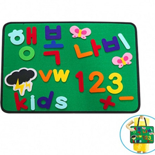 (디머스) 교육용품 찍찍이 보드판 (소), 1개