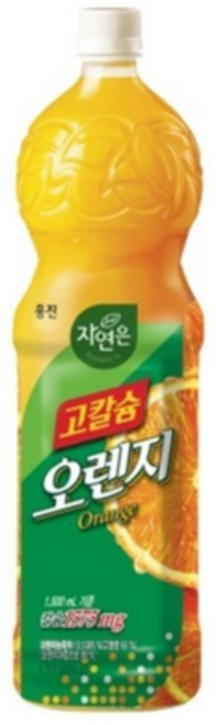 웅진식품 자연은 고칼슘 오렌지 1.5l 12개