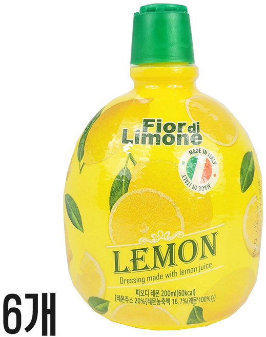 피오디 레몬 원액, 200ml, 6개