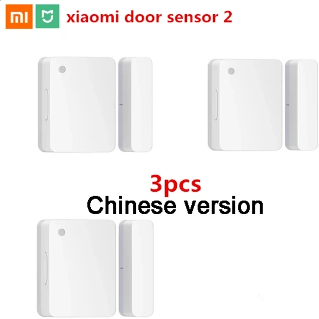 원래 Xiaomi 호환 Mijia 도어 윈도우 센서 2 블루투스 연결 안전 도난 경보기 감지기 MI 홈 App 용 스마트, 04 3pcs
