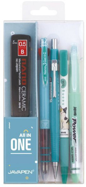 [자바] 올인원 필기구 민트 선물세트, 본상품선택